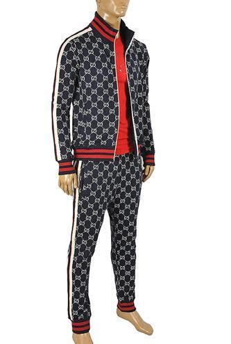 jumpsuit for men gucci|gucci jogging suit for men.